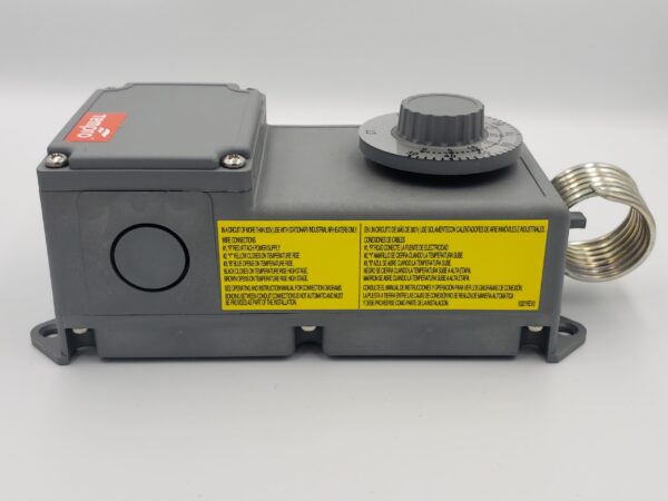 TP518C Ag-Rated Line Voltage Thermostat | Heating & Cooling, Single Stage, 30°F to 110°F, Piggyback Plug - Image 2