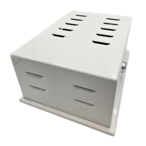 TP06M Thermostat Guard | Beige Metal, Medium - 8.44" x 6.22" x 3.68"
