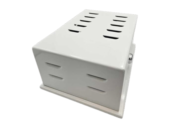 TP06M Thermostat Guard | Beige Metal, Medium - 8.44" x 6.22" x 3.68"