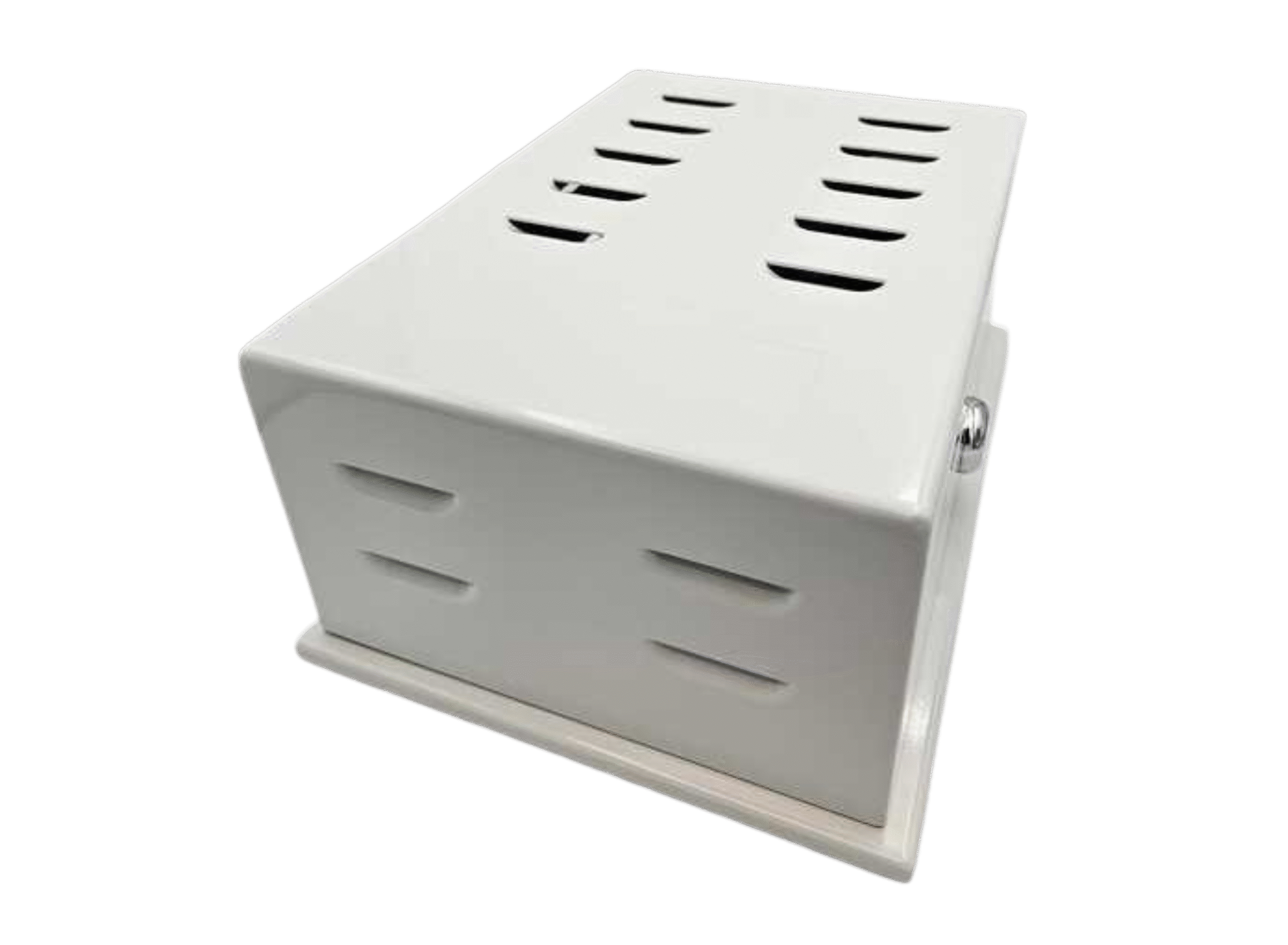 TP06M Thermostat Guard | Beige Metal, Medium - 8.44" x 6.22" x 3.68"
