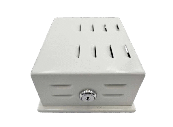 TP08M Thermostat Guard | Beige Metal, Mini - 5.21" x 5.79" x 2.80" - Image 2
