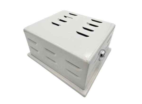 TP08M Thermostat Guard | Beige Metal, Mini - 5.21" x 5.79" x 2.80"