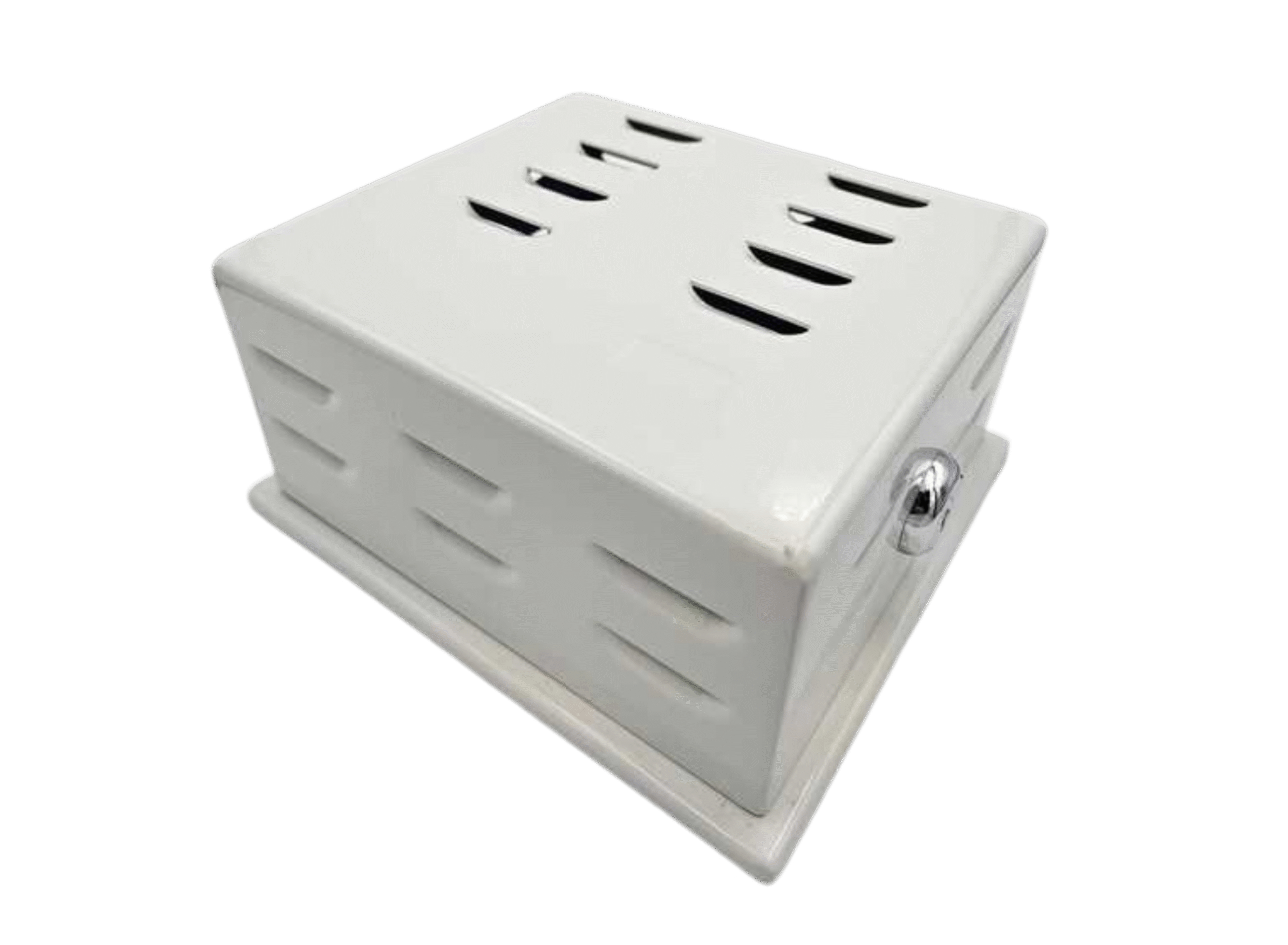 TP08M Thermostat Guard | Beige Metal, Mini - 5.21" x 5.79" x 2.80"