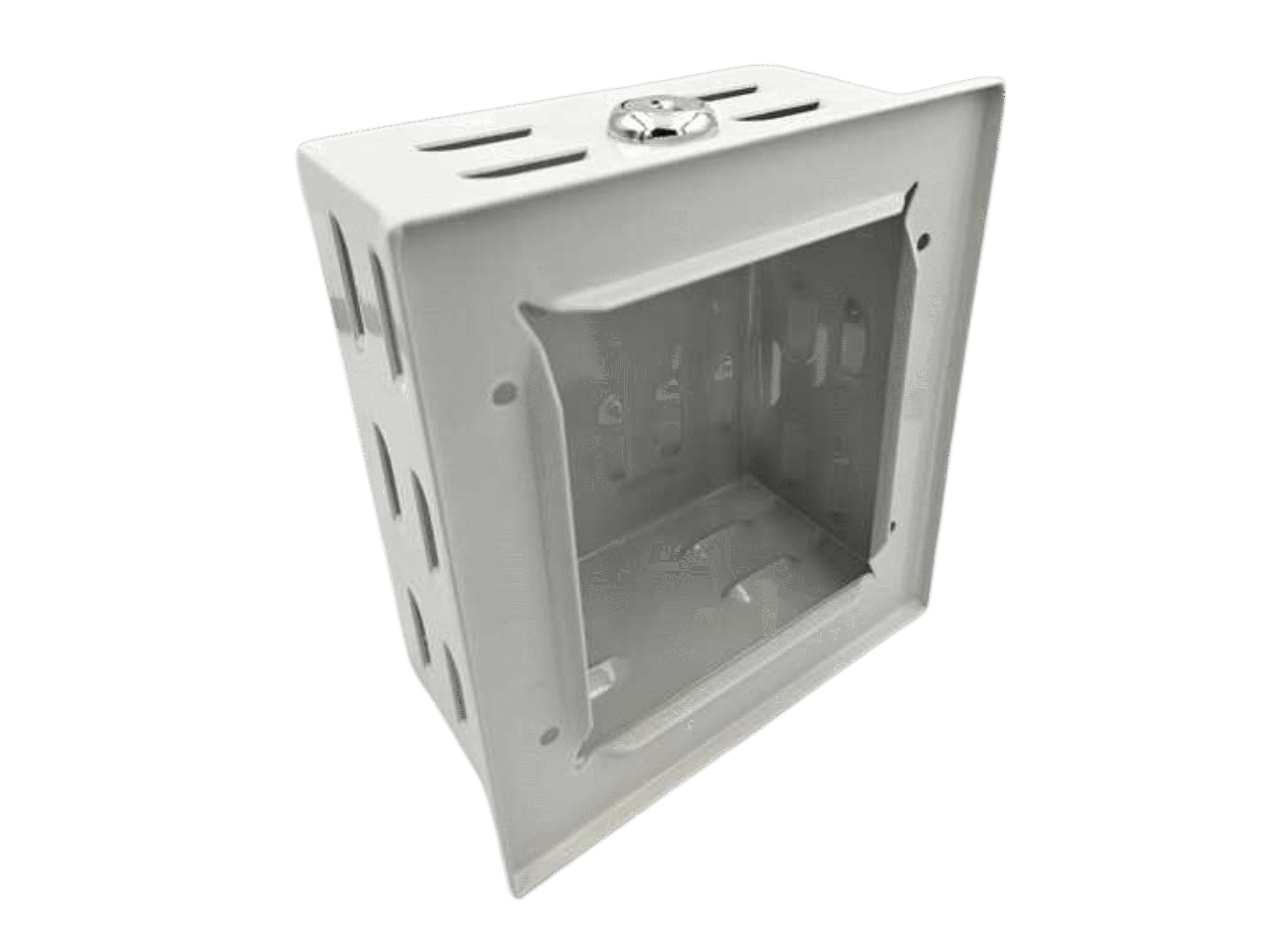TP08M Thermostat Guard | Beige Metal, Mini - 5.21" x 5.79" x 2.80" - Image 3