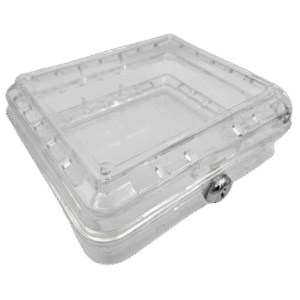 TP09CL Thermostat Guard | Plastic, Double Wall Probe Resistant, Medium - 7.26" x 6.26" x 2.98"