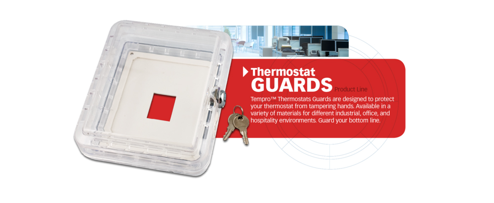 <p>Tempro thermostat guards are designed to protect your thermostat from tampering hands. Available in a variety of materials for different industrial, office and hospitality environments. Guard your bottom line.</p>
